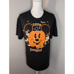 Disney Land Mickey Goofy Donald 2020 pumpkin Halloween  T-shirt lg